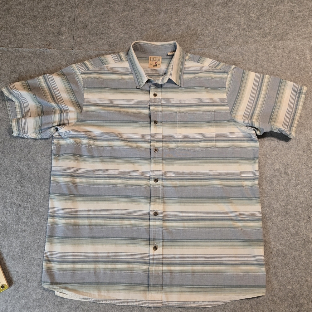 Redhead Mens 2X Button Down Shirt